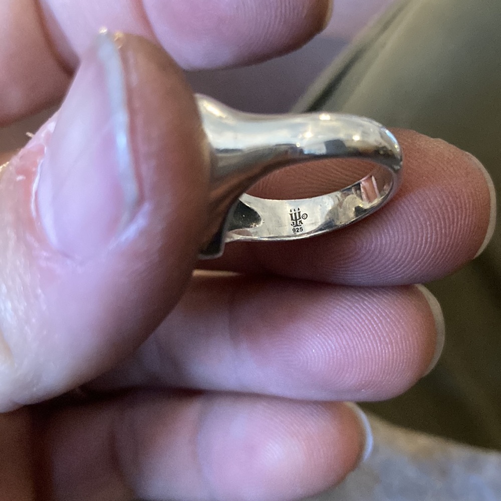 James Avery Retired Sterling Silver French Scroll Heart - Picture 2 of 5